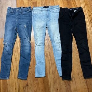 Hollister skinny jeans bundle size 25/26